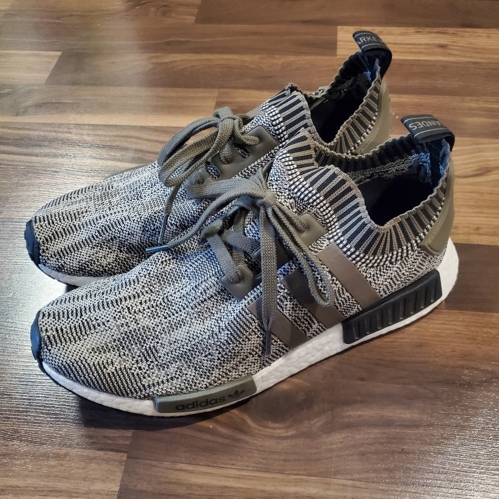 Men's Adidas NMD Glitch Camo Size 12 Green Tan